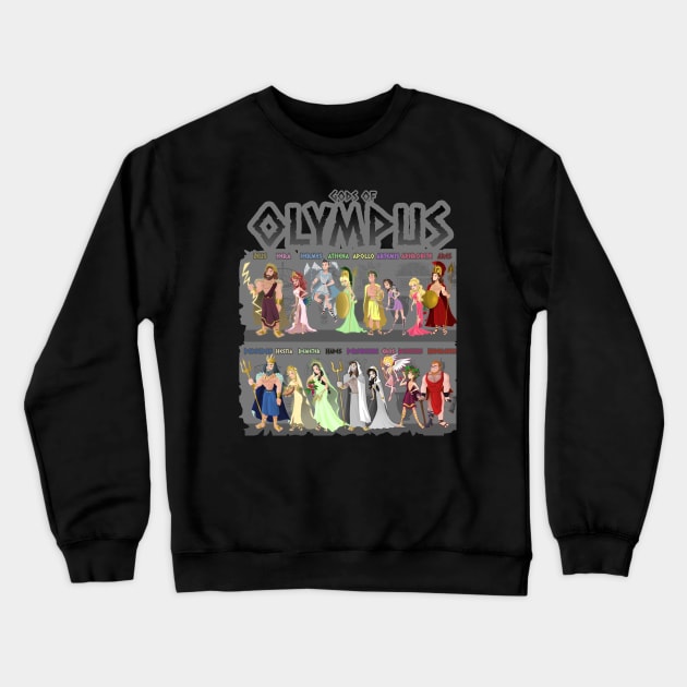 Gods of Olympus Crewneck Sweatshirt by JonasEmanuel